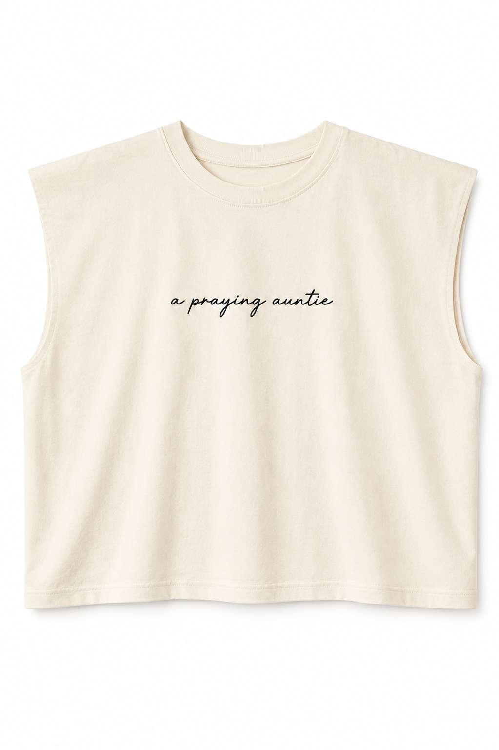 A Praying Auntie Muscle Tee