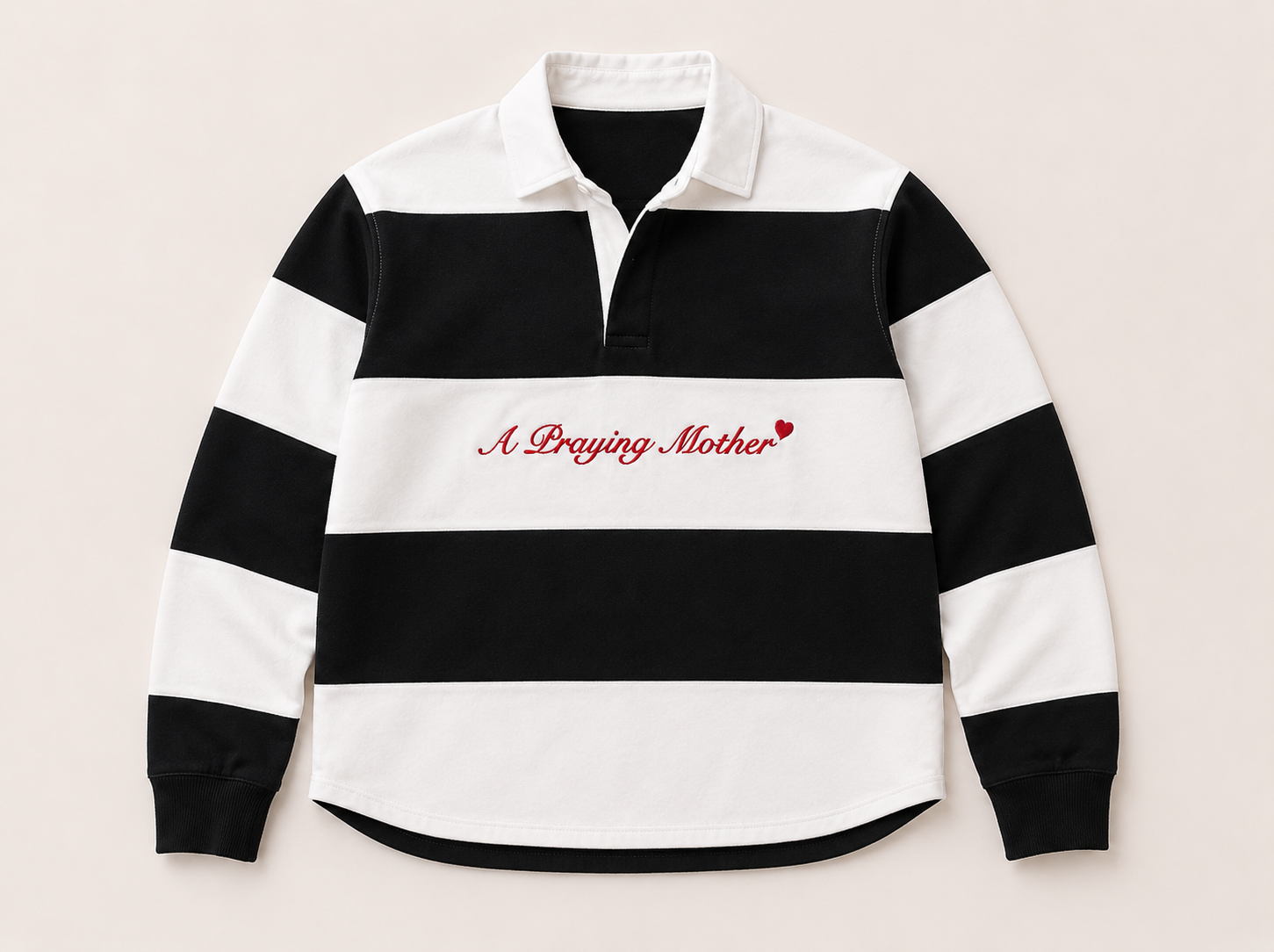 A Praying Mother Rugby Black